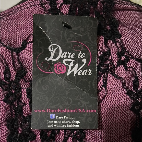 NWT Dare To Wear Victorian Gothic Boho Women's Plus Size Corset Top 3X - Picture 10 of 12